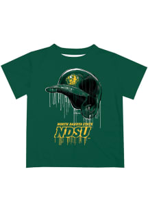 Vive La Fete North Dakota State Bison Infant Dripping Helmet Short Sleeve T-Shirt Green