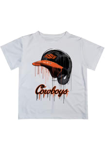 Oklahoma State Cowboys Infant Dripping Helmet Short Sleeve T-Shirt White