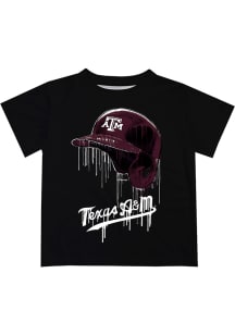 Texas A&amp;M Aggies Infant Dripping Helmet Short Sleeve T-Shirt Black