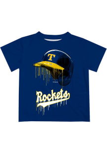 Toledo Rockets Infant Dripping Helmet Short Sleeve T-Shirt Blue