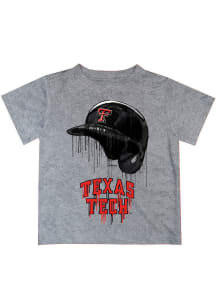 Texas Tech Red Raiders Infant Dripping Helmet Short Sleeve T-Shirt Grey