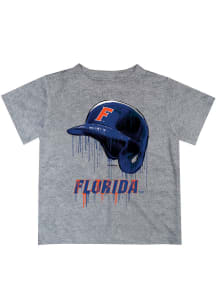 Florida Gators Infant Dripping Helmet Short Sleeve T-Shirt Grey