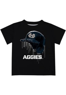 Vive La Fete Utah State Aggies Infant Dripping Helmet Short Sleeve T-Shirt Black