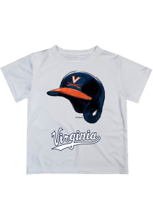 Virginia Cavaliers Infant Dripping Helmet Short Sleeve T-Shirt White