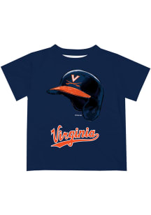 Virginia Cavaliers Infant Dripping Helmet Short Sleeve T-Shirt Blue