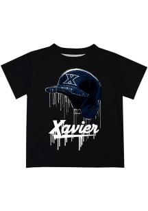 Xavier Musketeers Infant Dripping Helmet Short Sleeve T-Shirt Black