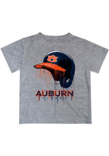 Auburn Tigers Toddler Grey Dripping Helmet Short Sleeve T-Shirt
