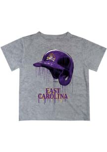 East Carolina Pirates Toddler Grey Dripping Helmet Short Sleeve T-Shirt