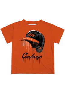 Oklahoma State Cowboys Toddler Orange Dripping Helmet Short Sleeve T-Shirt