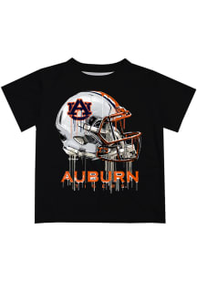 Auburn Tigers Youth Black Helmet Short Sleeve T-Shirt