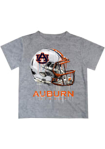 Auburn Tigers Youth Grey Helmet Short Sleeve T-Shirt