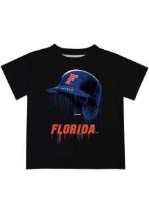 Florida Gators Youth Black Dripping Helmet Short Sleeve T-Shirt