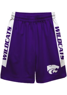 K-State Wildcats Toddler Purple Mesh Athletic Bottoms Shorts