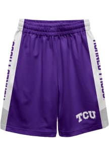 Vive La Fete TCU Horned Frogs Toddler Purple Mesh Athletic Bottoms Shorts