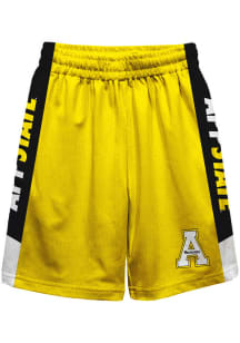 Appalachian State Mountaineers Youth Gold Mesh Athletic Shorts