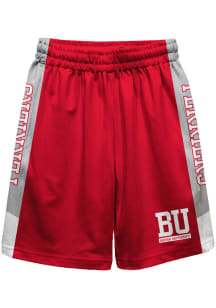 Boston Terriers Youth Red Mesh Athletic Shorts