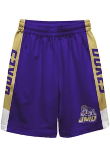 James Madison Dukes Youth Purple Mesh Athletic Shorts