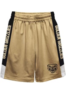 Oakland University Golden Grizzlies Youth Gold Mesh Athletic Shorts