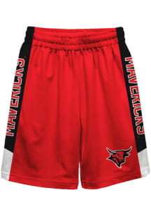 UNO Mavericks Youth Red Mesh Athletic Shorts