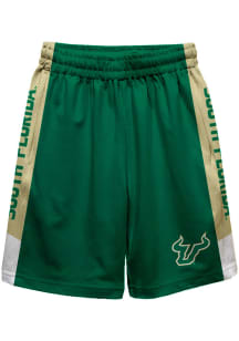 South Florida Bulls Youth Green Mesh Athletic Shorts
