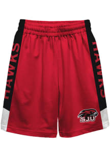 Saint Josephs Hawks Youth Red Mesh Athletic Shorts