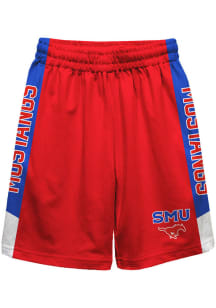 Vive La Fete SMU Mustangs Youth Red Mesh Athletic Shorts