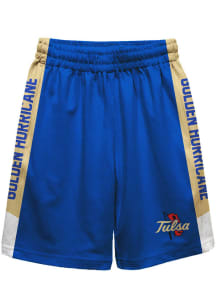 Vive La Fete Tulsa Golden Hurricane Youth Blue Mesh Athletic Shorts