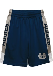 Utah State Aggies Youth Blue Mesh Athletic Shorts