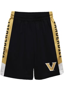 Vanderbilt Commodores Youth Black Mesh Athletic Shorts