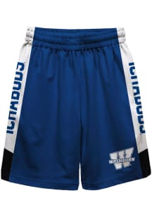 Washburn Ichabods Youth Blue Mesh Athletic Shorts