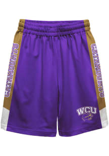 Western Carolina Youth Purple Mesh Athletic Shorts