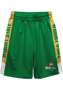 Wright State Raiders Youth Green Mesh Athletic Shorts