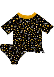 Idaho Vandals Infant Girls Rash Guard Short Sleeve T-Shirt Gold