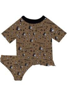 Wofford Terriers Infant Girls Rash Guard Short Sleeve T-Shirt Gold