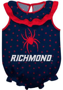 Richmond Spiders Baby Blue Ruffle Short Sleeve One Piece