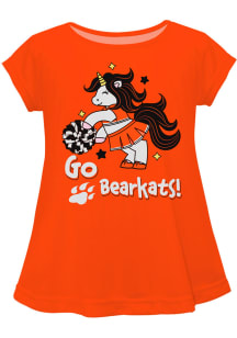 Sam Houston State Bearkats Toddler Girls Orange Unicorn Blouse Short Sleeve T-Shirt