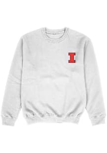 Vive La Fete Illinois Fighting Illini Toddler White Impressions Long Sleeve Crew Sweatshirt