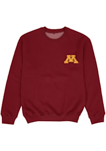 Vive La Fete Minnesota Golden Gophers Toddler Maroon Impressions Long Sleeve Crew Sweatshirt