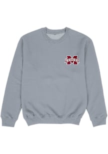 Vive La Fete Mississippi State Bulldogs Toddler Grey Impressions Long Sleeve Crew Sweatshirt