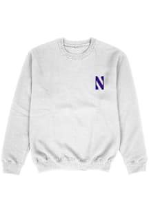 Toddler Northwestern Wildcats White Vive La Fete Impressions Long Sleeve Crew Sweatshirt