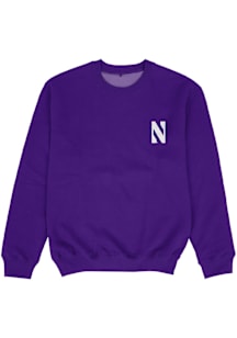 Toddler Northwestern Wildcats Purple Vive La Fete Impressions Long Sleeve Crew Sweatshirt