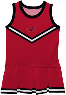 Arkansas Razorbacks Baby Red Britney Dress Set Cheer