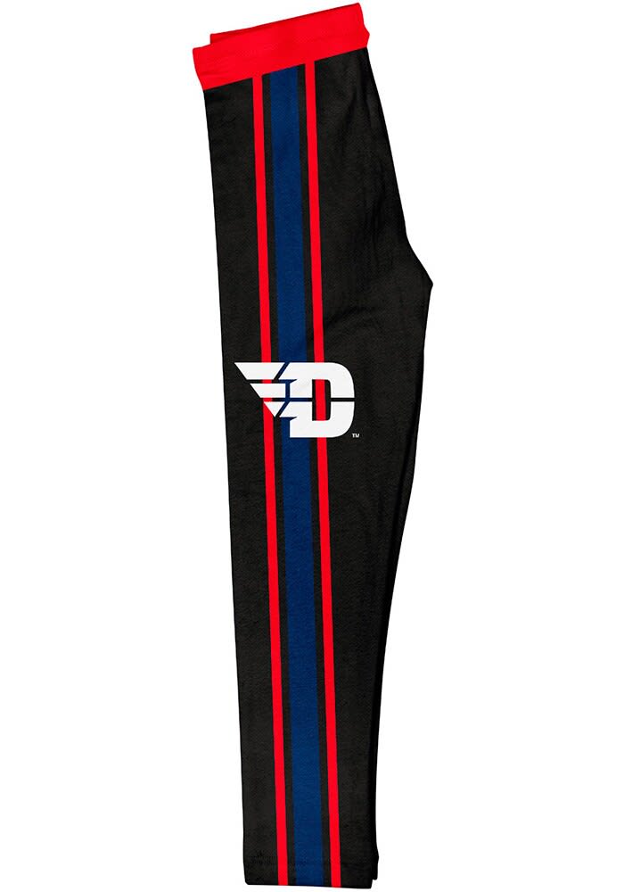 Vive La Fete Dayton Flyers Toddler Black Stripe Bottoms Leggings