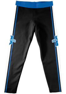 Indiana State Sycamores Girls Black Stripe Bottoms Leggings