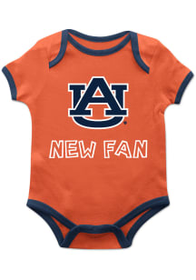 Auburn Tigers Baby Orange New Fan Short Sleeve One Piece