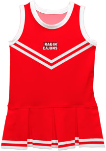 UL Lafayette Ragin' Cajuns Baby Red Britney Dress Set Cheer