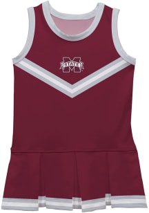 Mississippi State Bulldogs Baby Maroon Britney Dress Set Cheer