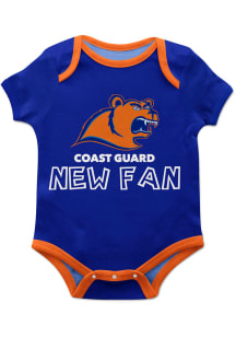 Coast Guard Bears Baby Blue New Fan Short Sleeve One Piece