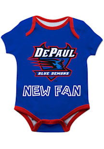 Vive La Fete DePaul Blue Demons Baby Blue New Fan Short Sleeve One Piece