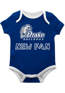 Drake Bulldogs Baby Blue New Fan Short Sleeve One Piece